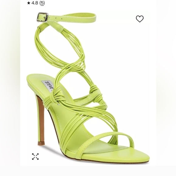 Steve Madden Neon Green Strappy Heels - Picture 1 of 5